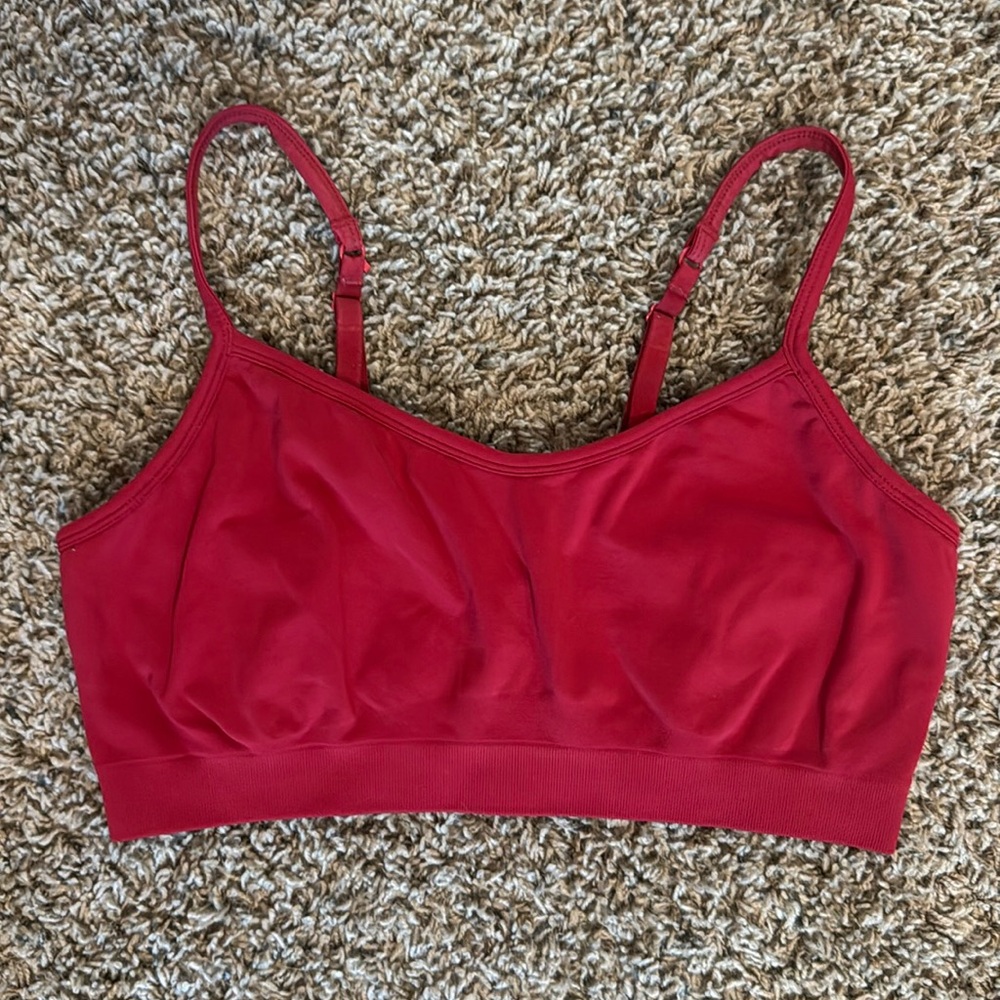 Red Athleta Sports Bra